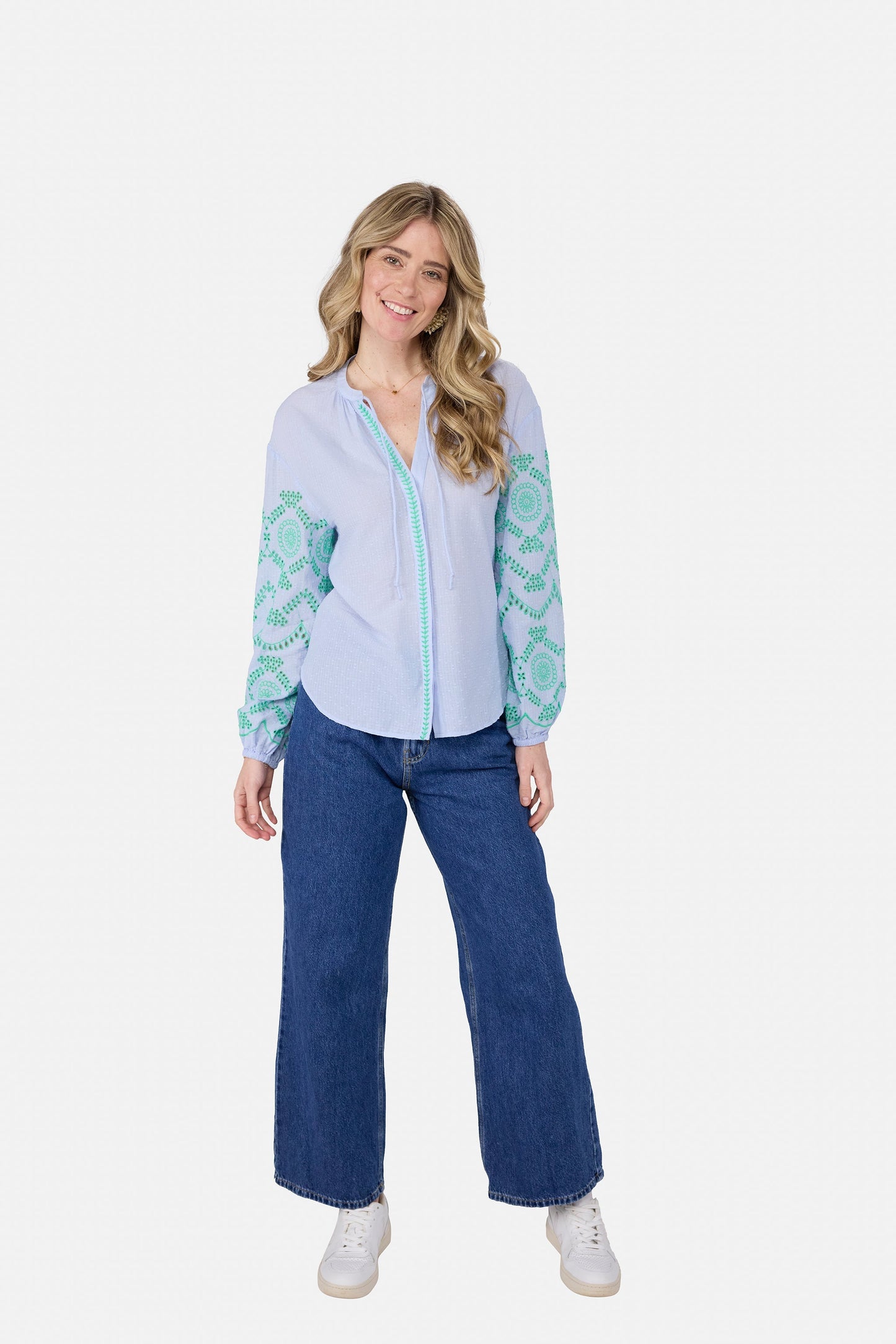 Bluse "ElcinL" aus Baumwolle