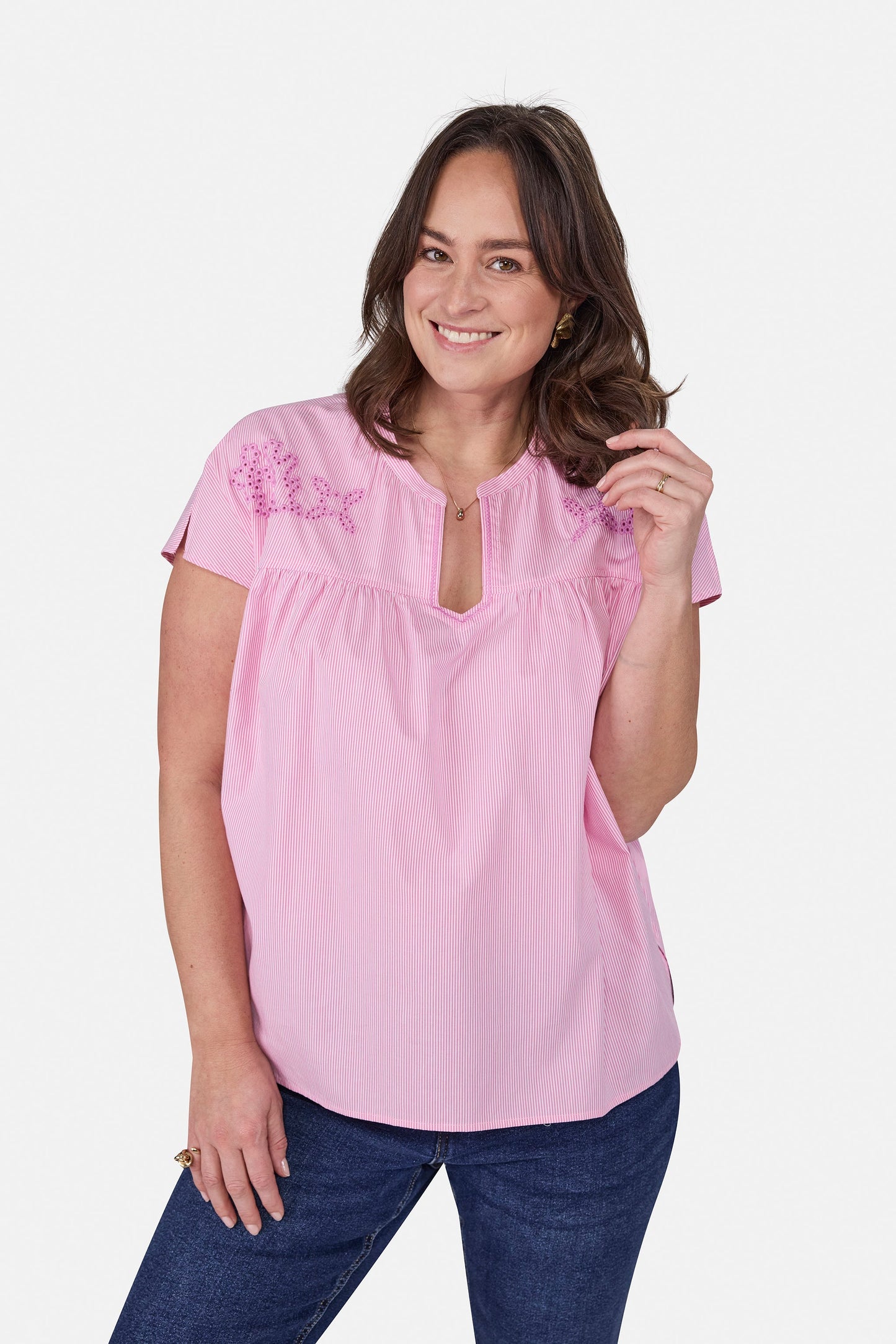Bluse "KatalinaL" aus Baumwolle