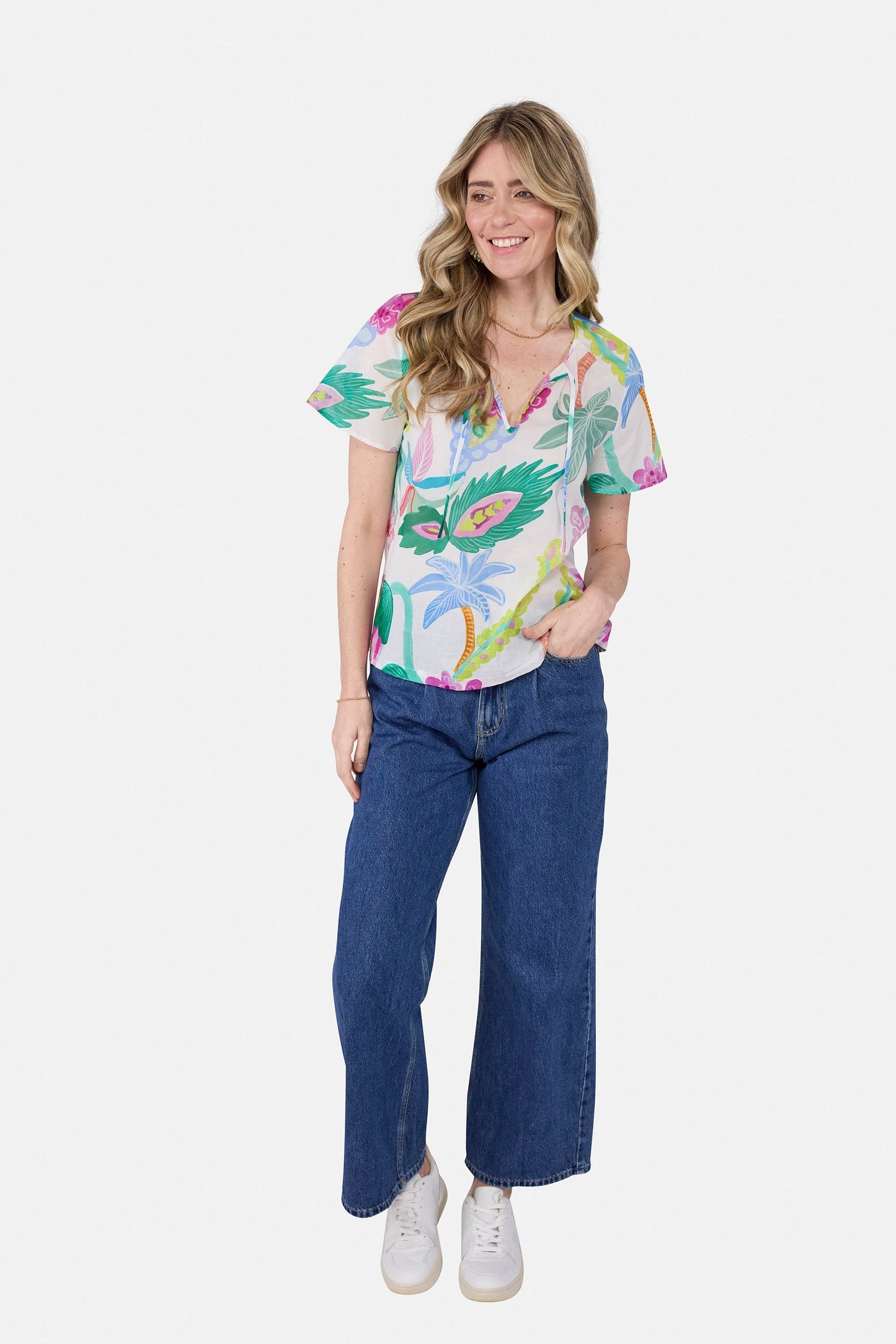 Bluse "MarcellinaL" aus Baumwolle