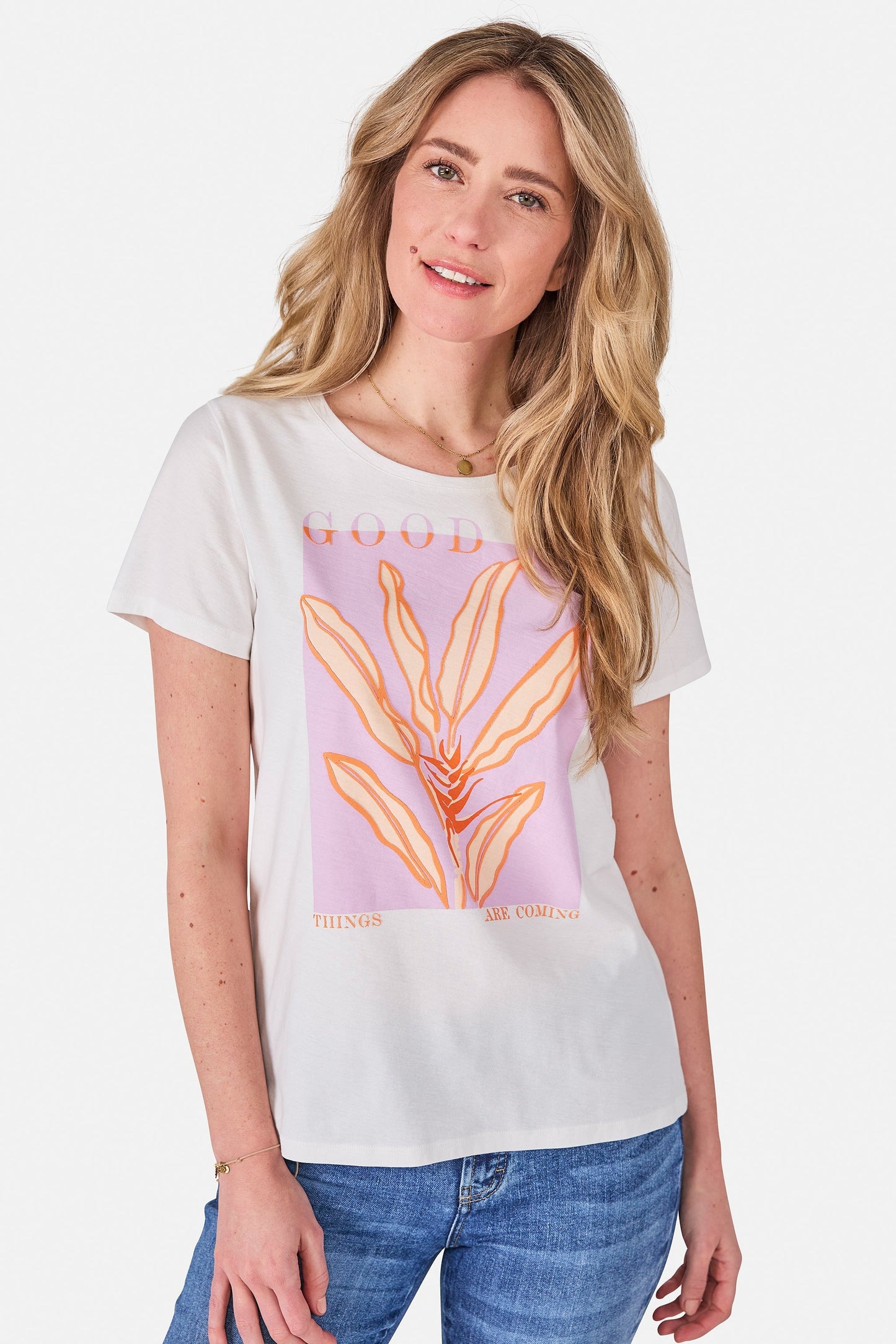 T-Shirt "DaliahL" aus Baumwolle
