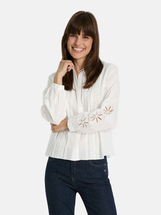 Bluse "EldridL" aus Baumwolle